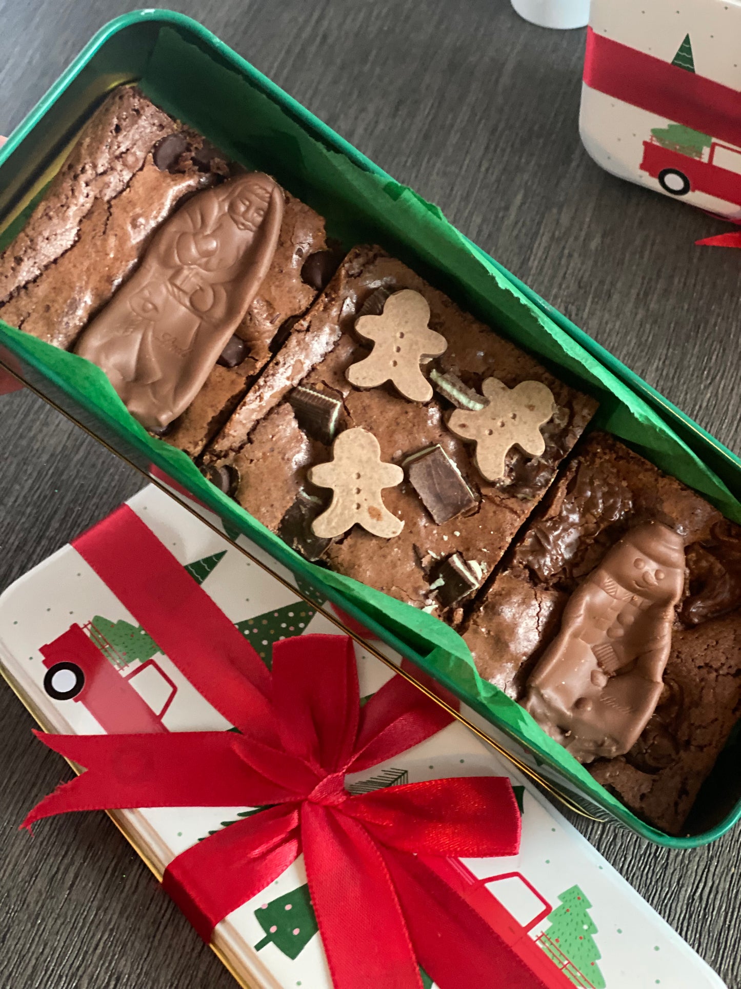 Mini Christmas brownie box