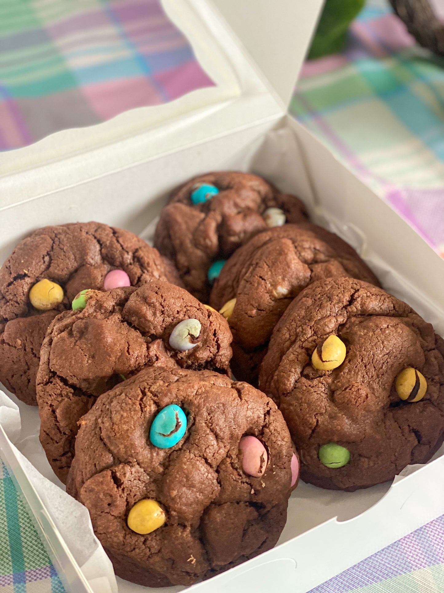 Easter chocolate M&m cookie box