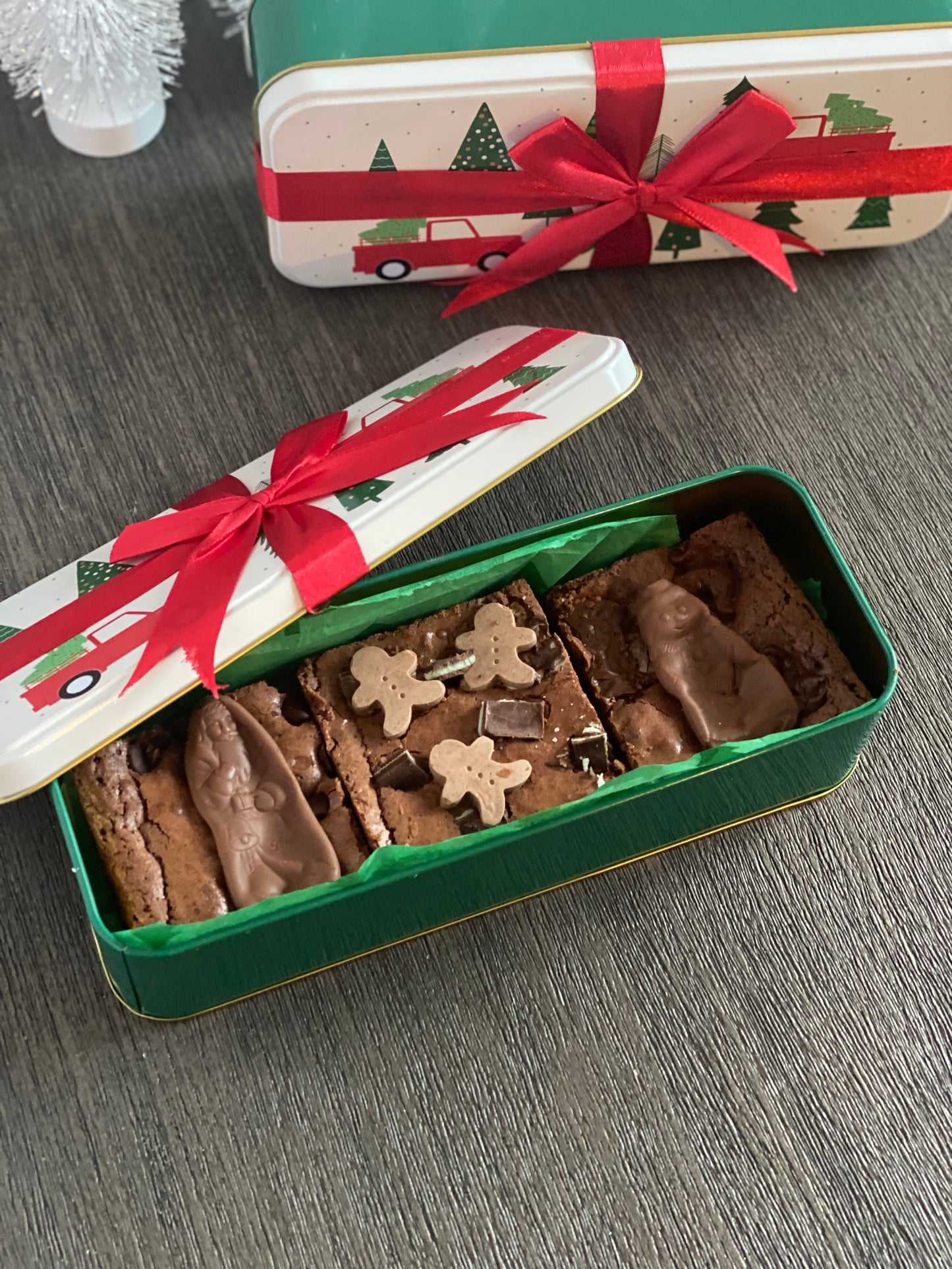 Mini Christmas brownie box