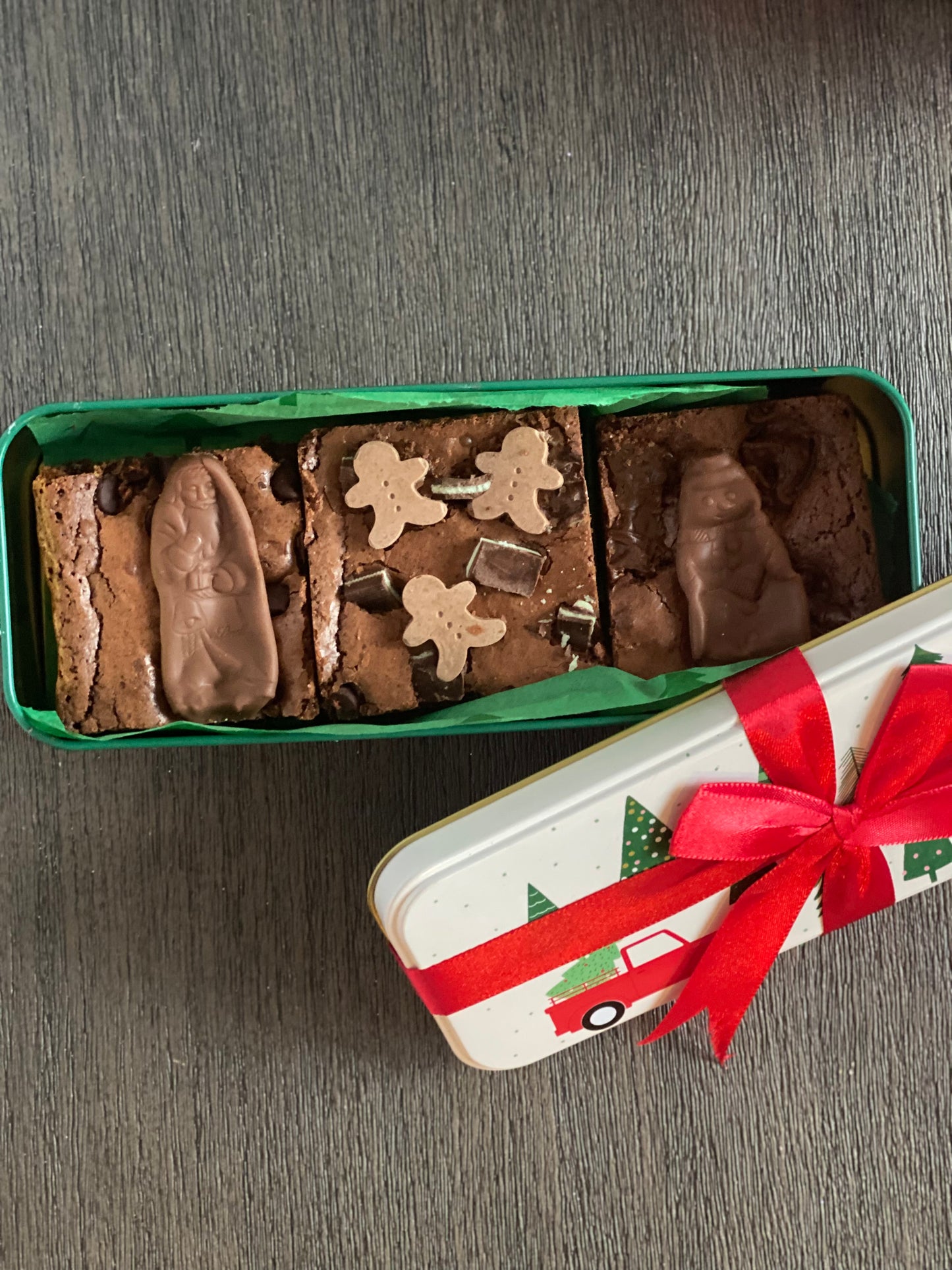 Mini Christmas brownie box