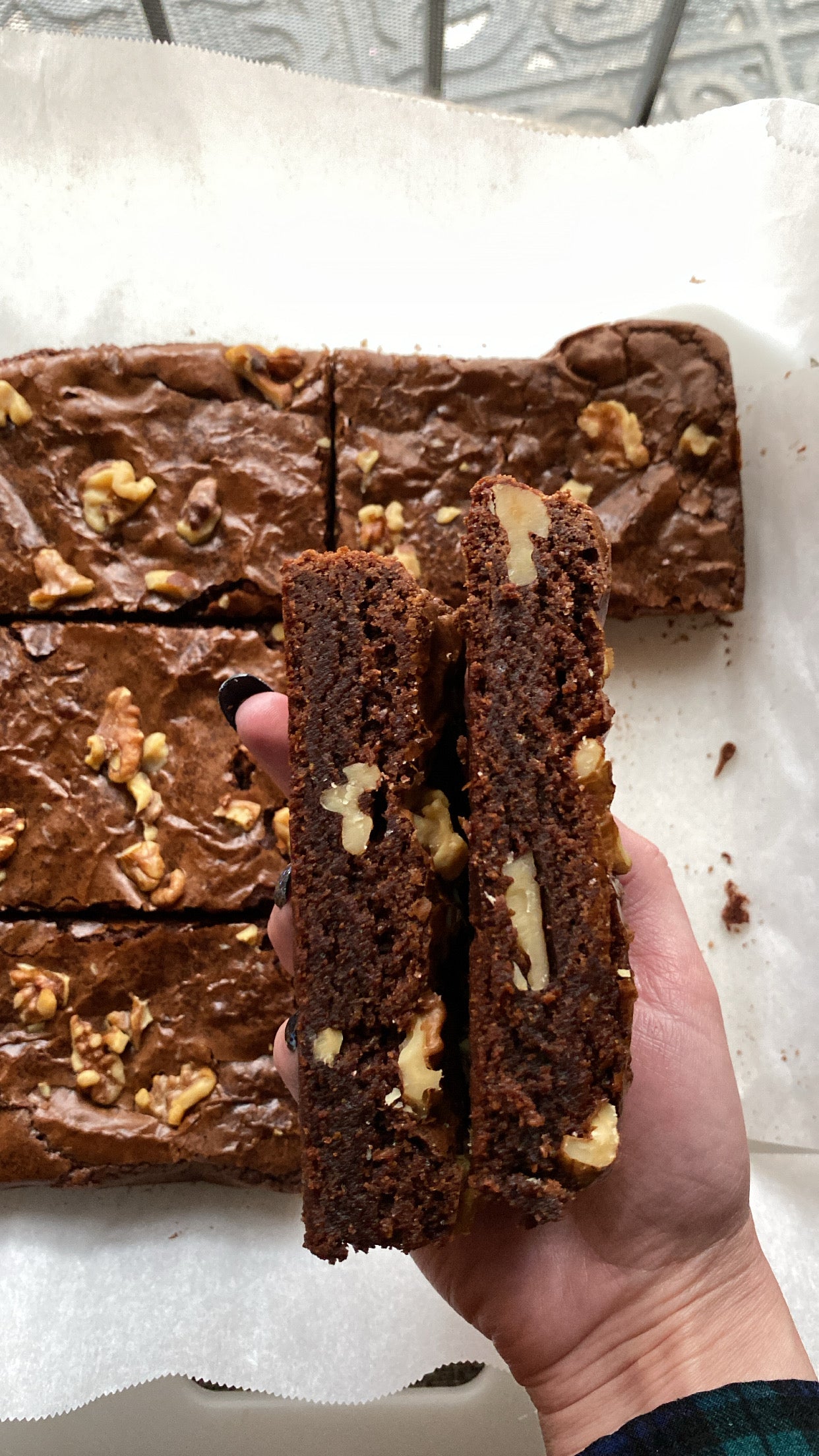 Walnut brownie