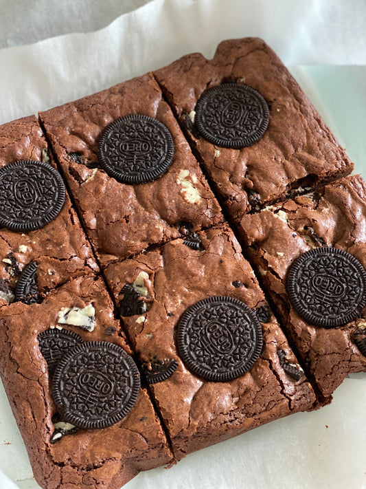 Loaded Oreos brownies