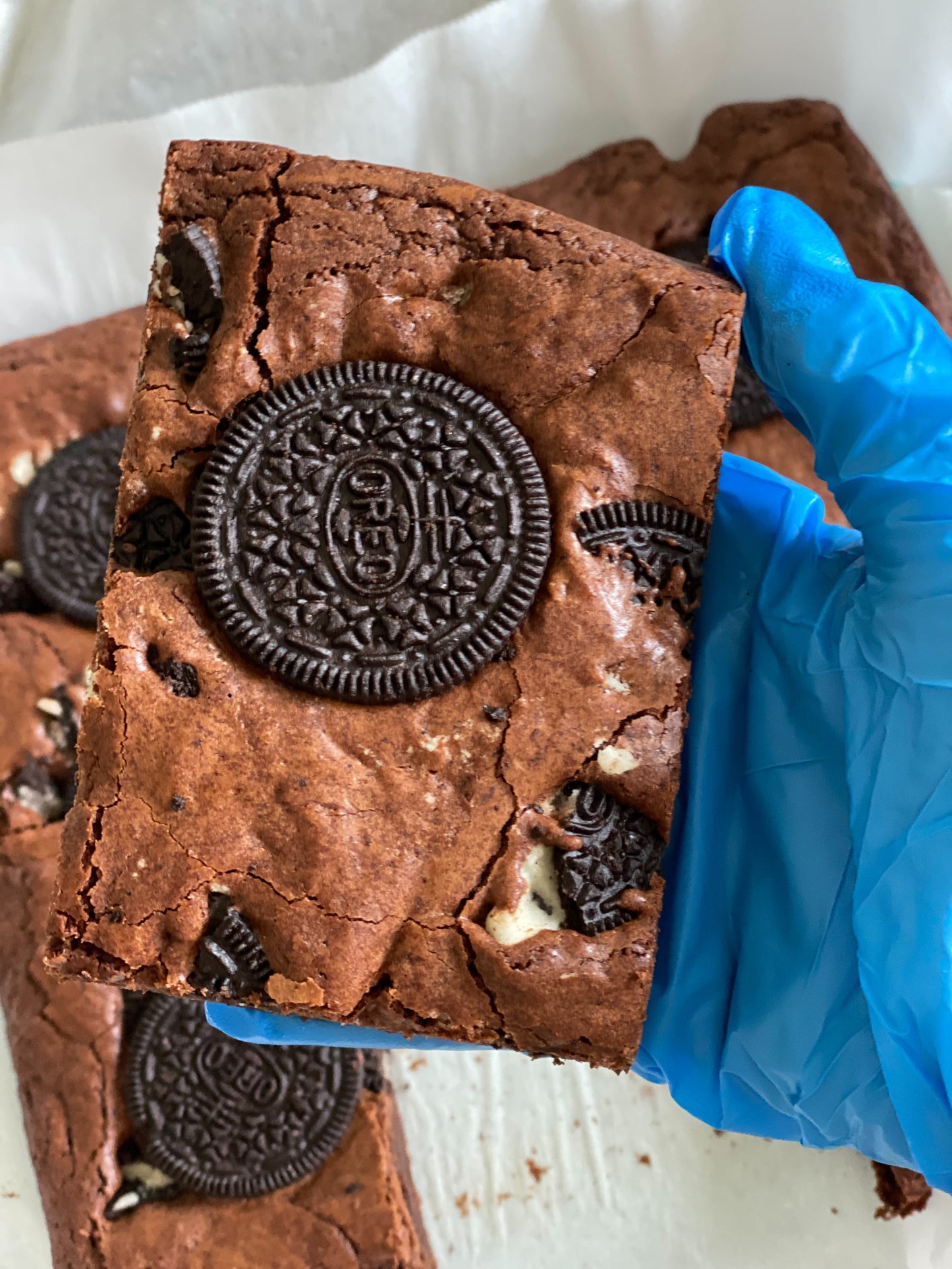 Loaded Oreos brownies